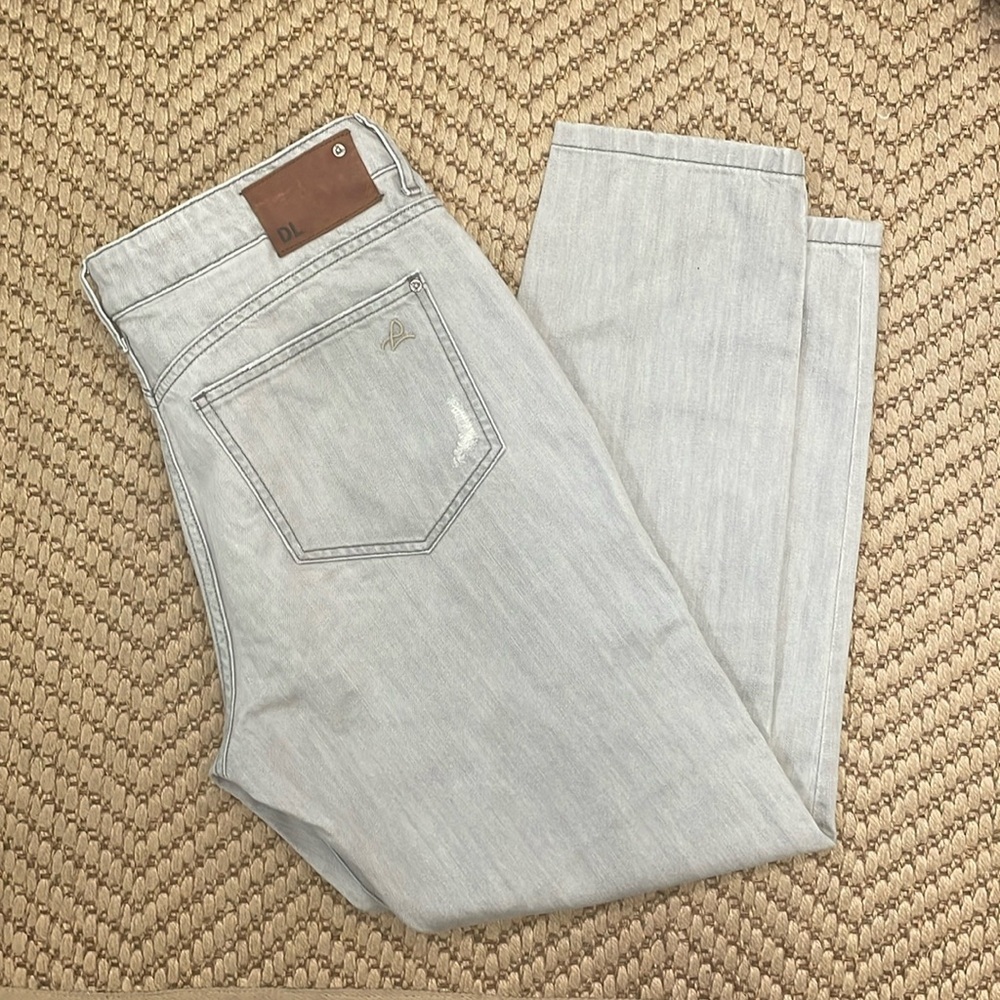 DL1961 - Nolita Slouchy Slim Denim Jeans Straight Legged - Grey - 32